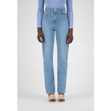 Mud Jeans Denim Heavy Stone Relax Rose Jeans In Blue
