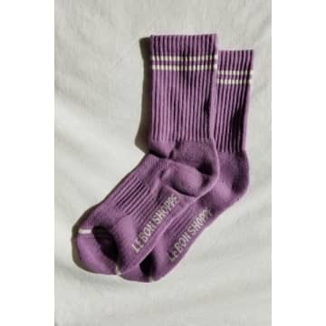 Le Bon Shoppe Boyfriend Grape Socks