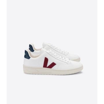 Shop Veja V 12 Trainers Sneakers Leather Extra White Marsala Nautico