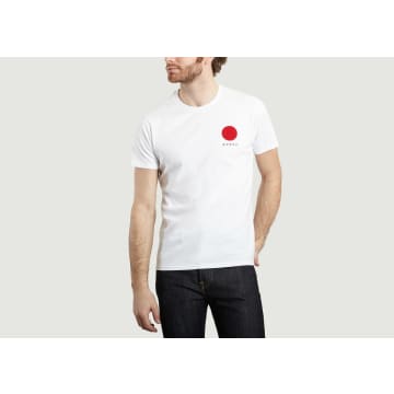 Shop Edwin White Japanese Sun T Shirt