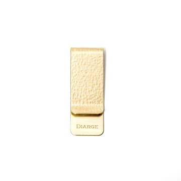 Diarge Japan Chased Brass Money Clip In Gold