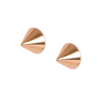 Matthew Calvin Rose Gold Stud Earrings Point