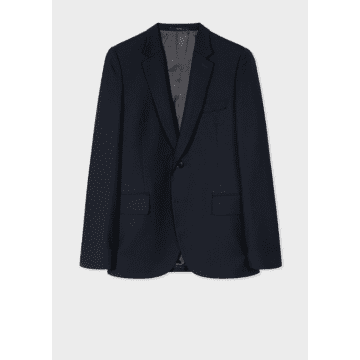 Paul Smith Tailored-fit Navy Wool Blazer