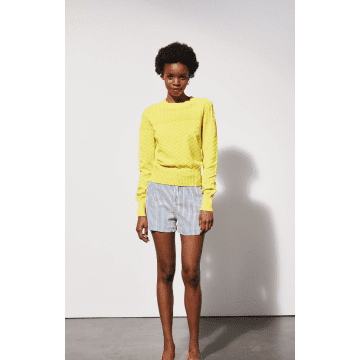 Le Mont Saint Michel Multi-fancy Knit Sweater Yellow