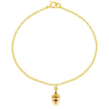 Gracie Collins Acorn Gold Charm Bracelet