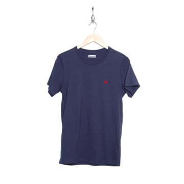 Brosbi The Icon Tee Heart Navy In Blue