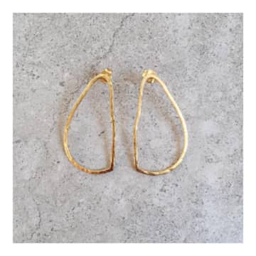Lines + Current Delilah Earrings Gold In Metallic