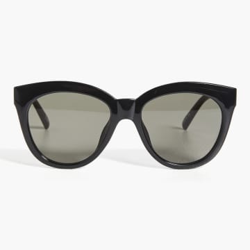 Le Specs Resumption Cat-eye Recycled Sunglasses In Black