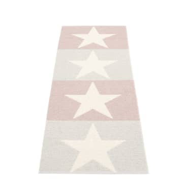 Pappelina Fossil Grey/pale Rose/vanilla –70x200cm