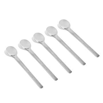 Hay Sunday Latte Spoon Set Of 5 In Gray