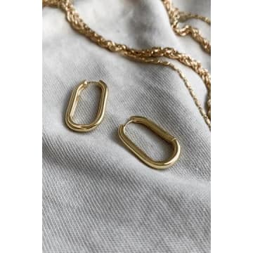 Formation Olivia Oval Gold Hoops