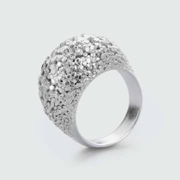 Radian Jewellery Crystal Ring | 925 Silver In Metallic