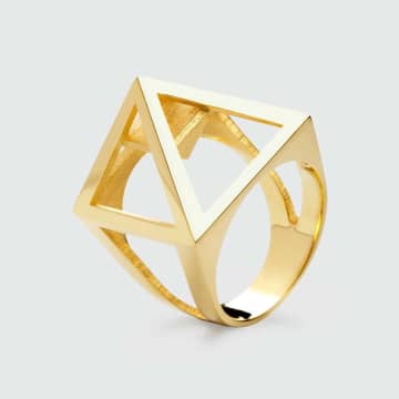 Radian Jewellery Nefertiti Ring | Brass | Gold