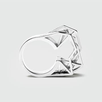 Radian Jewellery Solitaire Ring | 925 Silver In Metallic