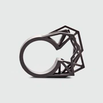 Radian Jewellery Solitaire Ring | Titanium In Grey