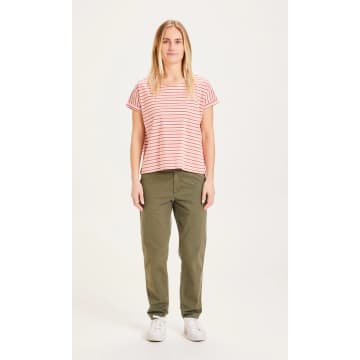 Knowledge Cotton Apparel 700001 Willow Slim Chino Forrest Night