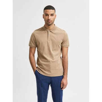 Selected Homme Selected Polo Beige In Neturals