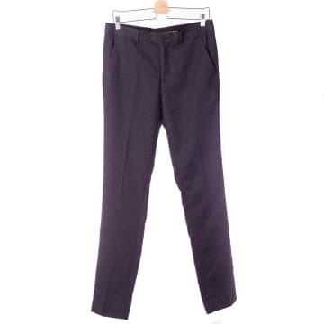 Selected Homme Selected Man Chino Marine Wool Pants In Blue