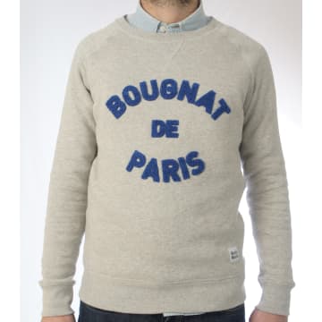 Marcel & Maurice Bougnat De Paris Gray Sweatshirt Blue Embroidery