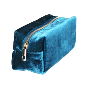 &klevering Kleving Blue Velvet Toilet Bag