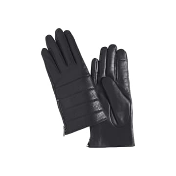 Ichi Black Leather Gloves