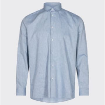 Minimum Medium Blue Keen Long Sleeved Shirt 8024