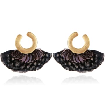 Gas Bijoux Positano Feather Gold Plated Earrings