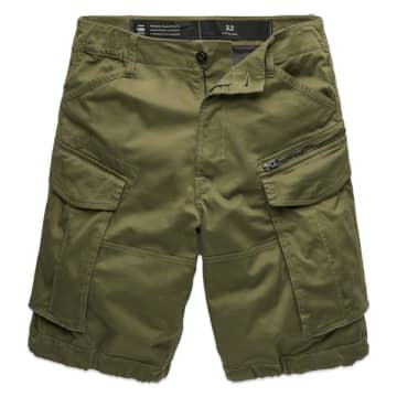 Shop G-star Raw Rovic Zip Relaxed Cargo Shorts Sage