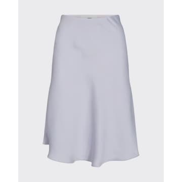 Minimum Gryna Satin Lavender Knee Length Skirt