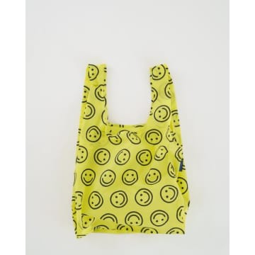 Baggu Standard Reusable Bag Reusable Shopping Bag Made Of Nylon Yellow Happy