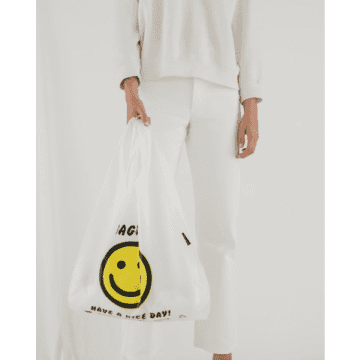 Baggu Standard Reusable Bag Reusable Nylon Shopping Bag Thank You Happy