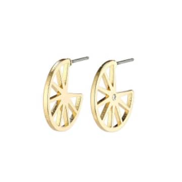 Pilgrim Kaylee Semi Hoop Earrings In Gold