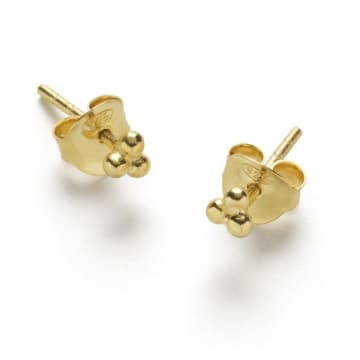 Just Triad Earrings Gold