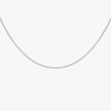 Wildthings Collectables Curb Chain Necklace Silver 45 Cm In Metallic