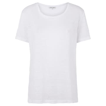 Second Female Peony O Neck Tee In White