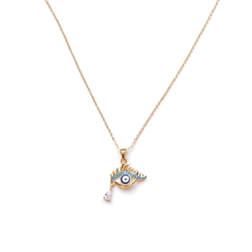 Nilu Gold Evil Eye Necklace