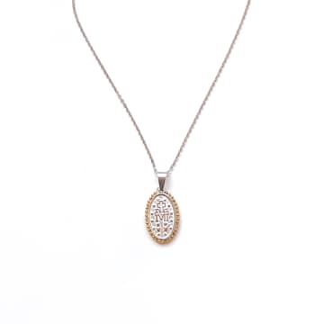 Nilu Silver Maria Pendant Necklace In Metallic