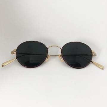 Japan-best.net Bj Classic Sunglasses Prem 114 S Nt Gold Red