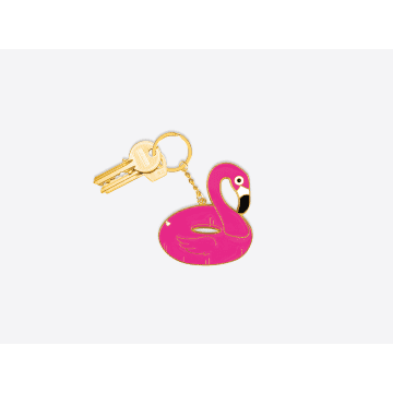 Doiy Design Pink Pool Float Oversize Keychain