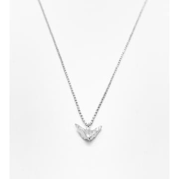 Alix Barclay Paloma Silver Necklace In Metallic