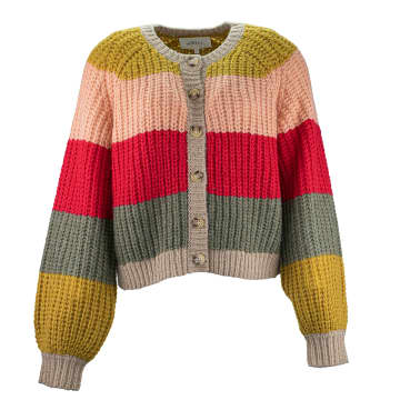 The Great The Bold Striped Sophomore Cardigan