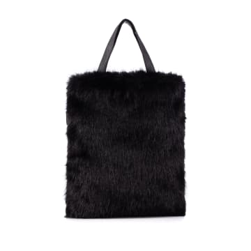 Helen Moore Vegan Luxury Faux Fur Jet Tote Bag
