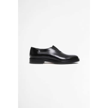 Jacques Soloviere Slip On Loafers Marty Calf Leather Black