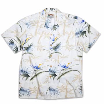 Paradise Found Bamboo Paradise Hawaii Shirt Cream In Neutrals