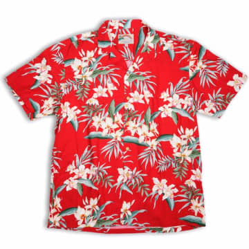 Paradise Found Orchid Ginger Red Shirt