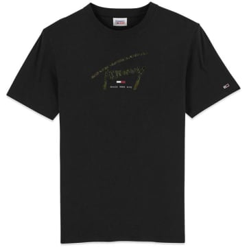 Tommy Hilfiger Tommy Jeans Hand Written Linear T Shirt Black