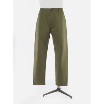 Universal Works Military Chino Light Olive In Green