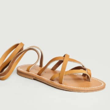 Shop Kjacques Natural Zenobie Sandals