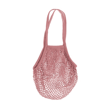 Hot Tomato Vintage Pink Classic String Macrame Bag
