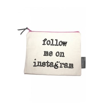 Lola & Gilbert London Follow Me On Instagram Medium Pouch